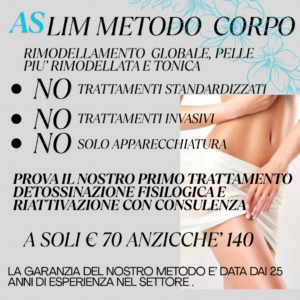 Consulenza ASlim per trattamenti corpo con primo trattamento incluso